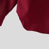 WIAOFELLAS  -  Men Shirt Solid Lapel Long Sleeve Loose Casual Men Clothing Korean Style Streetwear Pockets Fashion Tops Male Shirts