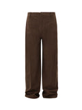 WIAOFELLAS  -  Solid Color Male Casual Pants Korean Style Droop Straight Thickened Trousers Wide Leg Loose New Male Bottom Winter