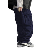 Wiaofellas  -  Streetwear New Casual Mens Cargo Pants Vintage Patchs Pockets Solid Color Corduroy Pants For Men Spring Summer Fashion Trousers