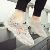 WIAOFELLAS  -  Breathable Big Net Sports Tennis Jogging Comfortable Flat Fashion Trend Men's Non-slip Outdoor Casual Walking Mesh Shoes