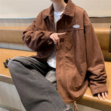 WIAOFELLAS  -  Vintage Jackets Men Japanese Style Shirring Coats Preppy Simply Chaquetas Teens All-match Autumn Clothes Handsome  Outwear