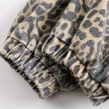 WIAOFELLAS  -  Retro Leopard Jacket Men Streetwear Patchwork Washed Jacket Coat Men Hip Hop Y2K Oversized Harajuku Stand Collar Unisex Jackets