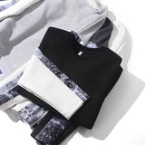 WIAOFELLAS  -  Men's Fake Two Piece Slim Fit Pullover, Autumn New Hoodie, American Fashion Street Top, Classic Hoodie Clothing