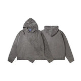 WIAOFELLAS  -  American retro misplaced knitted design sense autumn and winter sweater men and women fashion brand sweater couple jacket