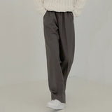 Wiaofellas - Causal Men's Sweatpants New Loose Straight Pants Korean Fashion Drawstring Wide Leg Trousers Vintage Clothing 2Y8475