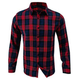 WIAOFELLAS  -  Autumn and Winter Thickened New Men's Shirts, European and American Long Sleeved Shirts