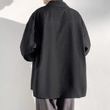 WIAOFELLAS  -  Jacket Outerwear Men's Heavyweight Loose Casual Fashion Men's Loose Long Sleeved Shirt Fashionable Clothing