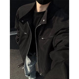 WIAOFELLAS  -  Spring Short Jacket Men Fashion Casual Baseball Jacket Men Streetwear Korean Loose Bomber Jacket Mens Motorcycle Jackets Coat
