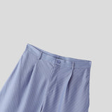 Wiaofellas  -  Men Striped Pants Button Loose Joggers Casual Wide Leg Trousers Men Streetwear Baggy Fashion Leisure Long Pants Men