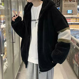 Wiaofellas  -  Lamb Fur Jacket Men's Winter Thickened Korean Style Trendy Cotton Coat Warmth Hong Kong Style Cotton Clothes