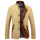 WIAOFELLAS  -  New Spring Autumn Thin Military Windbreaker Men Thin Stand Button Casual Slim Fit Jacket Plus Size 4XL Jaqueta masculina