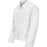 WIAOFELLAS  -  Men Clothing Jacket New High-end Advanced Designed Niche Chic Temperature Americian Carved and Embroidered Western Lapel Jacket