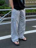 Wiaofellas  -  Japanese Style Trousers Niche Design Personalized Straight Wide Leg Casual Pants Fashion Summer New Trend