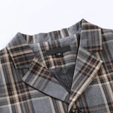 Wiaofellas  -  Autumn/Winter New Youth Fashion Sweetheart Collar Plaid Single Breasted Men's Casual Vest