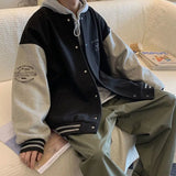 WIAOFELLAS  -  Baseball Jersey Men's New Oversized Loose Men's Casual Jacket Trendy Cotton Jacket