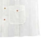 WIAOFELLAS  -  Spring Vintage Cotton Linen Shirts Men's Turn-Down Collar Solid Multi Pocket Patchwork Men Tops Long Sleeve Shirt Male Clothing