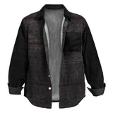 WIAOFELLAS  -  Autumn Winter Fashion Woolen Jackets For Mens Clothes Casual Loose Long Sleeve Button Outerwear Men Vintage Print Cardigans Coat