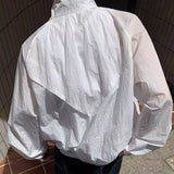 WIAOFELLAS  -  American Retro Camouflage Thin Jacket Men's Summer Sun Protection Clothing Grid Quick Drying Hiking Stand Collar Coat Outdoor