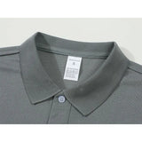 Wiaofellas  -  Men's Solid Color Polo Shirt Summer Casual Breathable Short Sleeve T-Shirt Men Fashion High Quality Slim Tees