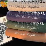 WIAOFELLAS  -  New Men's High Street Letter Printed Hooded Sweatshirts Casual Loose Vintage Hip Hop Hoodies Aesthetic Fashion Y2K Hoodie