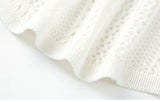 Wiaofellas  -  New Thin Hollow Sweater for Men's Versatile Sleeveless Slim Sweater Trendy Vest Top