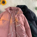 Wiaofellas  -  Winter Cotton Padded Coat New Men's Thickened Warm Puffer Jacket Sporty Casual Trendy Brand Cool Jacket