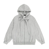 WIAOFELLAS  -  new American retro strap design hooded sweatshirt men and women loose casual cleanfit hoodie cardigan gengar rengoku