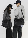 WIAOFELLAS  -  Fashion Brand Messenger Bag Male Ins Large Capacity Student Shoulder Bag Couple Tote Bag Sports Shoulder Bag Simple Handbag