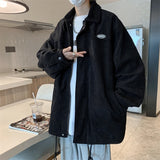 WIAOFELLAS  -  Vintage Jackets Men Japanese Style Shirring Coats Preppy Simply Chaquetas Teens All-match Autumn Clothes Handsome  Outwear