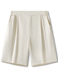 Wiaofellas  -  Ice Silk Suit Shorts Men Women Summer Outdoor Thin Loose Versatile Large Size Five-Part Casual Wide Leg Medium Pants Trendy