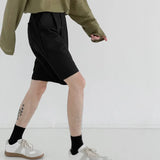 WIAOFELLAS  -  Summer Suit Shorts Men Fashion Social Mens Dress Shorts Korean Loose Straight Casual Shorts Mens Office Formal Shorts M-2XL