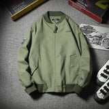 WIAOFELLAS  -  Baseball Uniform Men's Oversized Workwear Jacket Cool and Versatile Plus Size Pilot Jacket