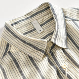 WIAOFELLAS  -  Japanese Striped New Retro Men's Trendy and Fashionable Loose Casual Shirt Long Sleeve Top Shirt Versatile Jacket