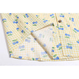 WIAOFELLAS  -  American Retro Full Of Print Cherry Shirts For Men Summer Button Up Casual Streetwear Male Couple Top Tees Hip Hop Men Clothing