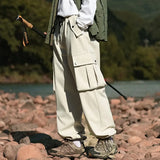 Wiaofellas  -  New Straight-Leg Casual Sport Cargo Pants for Men and Women Fashionable Versatile Outdoor Workwear Leisure Trousers