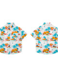 Wiaofellas  -  Hawaii Cec Ultra ular Couples ort Sve Beach Floral irt Men Loose Ins Hong Kong Sle Japanese Retro Outerwear Trendy
