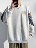 Wiaofellas  -  New Bear Graphic Print Pullovers Men Y2K Vintage Streetwear Crewneck Sweatshirts Hombre Autumn Hip Hop Loose Tracksuit Clothing