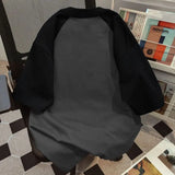 WIAOFELLAS  -  New Summer Black Grey Retro Patchwork Football Jersey Y2K Tshirt Sports Breathable Short Sleeve O-neck T-shirt for Women