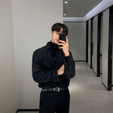 WIAOFELLAS  -  Corduroy Casual Long Sleeve Shirt Men's Autumn New Fashion Trendy Outerwear