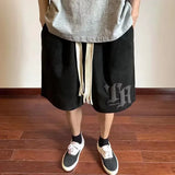 Wiaofellas  -  American Letter Foam Print Short Pants For Men Summer Hip Hop Fashion Y2K Shorts Male Streetwear Basketball Gym bermuda shorts