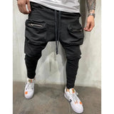 WIAOFELLAS  -  Plus Size S-3XL Men Sweatpants Joggers Pants Spring Autumn  Casual Sport Drawstring Elastic Waist Slim Long  Street Wear