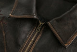 WIAOFELLAS  -  Spring Autumn Cool Handsome Oversized Distressed Patchwork Pu Leather Jacket Men Zipper Luxury Designer Clothes
