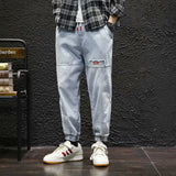 Wiaofellas  -  New Hip Hop Harem Jeans Pants Men Loose Joggers Denim Casual Sweatpants Korea Ankle Length Trousers Streetwear Male Clothes