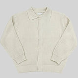 WIAOFELLAS  -  Men's jacket solid color loose autumn and winter lazy knitted cardigan Korean version lapel casual knitted sweater sweater