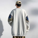 Wiaofellas  -  New Bear Graphic Print Pullovers Men Y2K Vintage Streetwear Crewneck Sweatshirts Hombre Autumn Hip Hop Loose Tracksuit Clothing