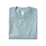 WIAOFELLAS  -  Urban 220g Japanese Cotton Thick T-shirt Unisex Heavy Summer Solid Color Seamless Woven Tops Round Neck Men Short Sleeve T-shirt