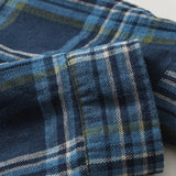 Wiaofellas  -  Autumn Label Plaid Shirt Men  Streetwear Retro Vintage Checkered Shirt Hip Hop Harajuku Shirt Oversized Casual Shirt Cotton