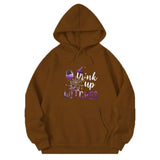 Wiaofellas  -  New Men's Pullover Hooded Print Long Sleeve Pocket Halloween Pattern Sweatshirt
