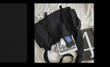 WIAOFELLAS  -  Unisex Oversized Crossbody Bag with Large Capacity and Street-Style Gothic Workmanship messenger bag men  canvas bag
