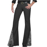 Wiaofellas  -  Men's Casual Vintage Spliced Chip Flared Pants